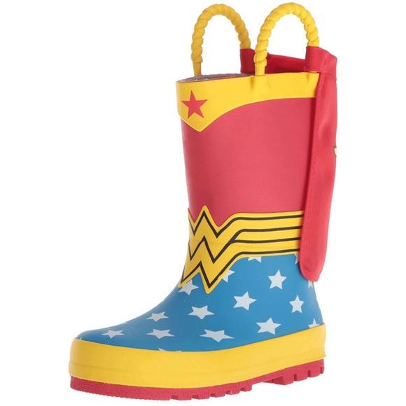 Western Chief Other - Western Chief Girls Kids Wonder Woman Rain Boot, Red, 1 Little